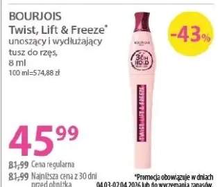 Twist, Lift & Freeze unoszący i wydłużający tusz do rzęs