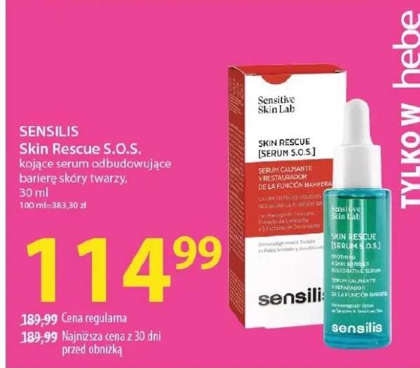 Serum Skin Rescue S.O.S. kojące serum odbudowujące barierę skóry twarzy