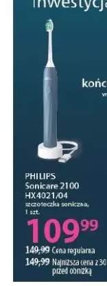 Szczoteczka soniczna Sonicare 2100 HX3021/04