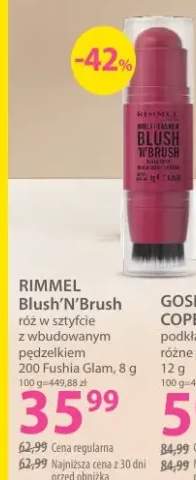 Róż w sztyfcie z witaminą E Blush 'N Brush