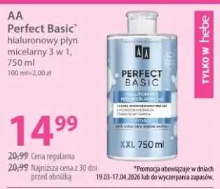 Hialuronowy płyn micelarny 3 w 1 Perfect Basic