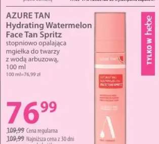 Stopniowo opalająca mgiełka do twarzy z wodą arbuzową Hydrating Watermelon Face Tan Spritz