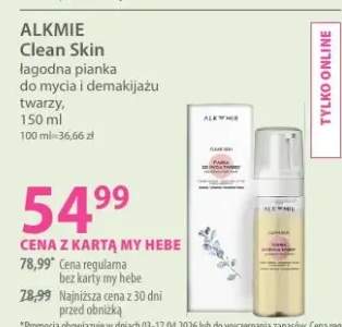Łagodna pianka do mycia i demakijażu twarzy Clean Skin