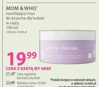 Nawilżający mus do brzucha dla kobiet w ciąży