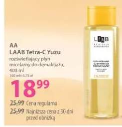 Płyn micelarny Tetra-C Yuzu rozświetlający do demakijażu