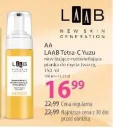 Pianka do mycia twarzy Tetra-C Yuzu nawilżająco-rozświetlająca