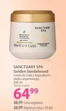 Golden Sandalwood masło do ciała z kapsułkami olejku arganowego