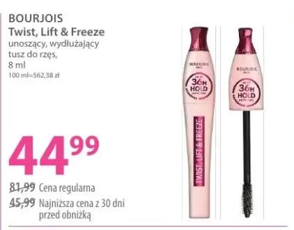 Tusz do rzęs Twist, Lift & Freeze unoszący, wydłużający