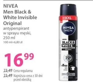 Antyperspirant w sprayu męski Men Black & White Invisible Original