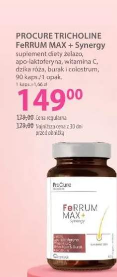 Suplement diety żelazo FeRRUM MAX + Synergy