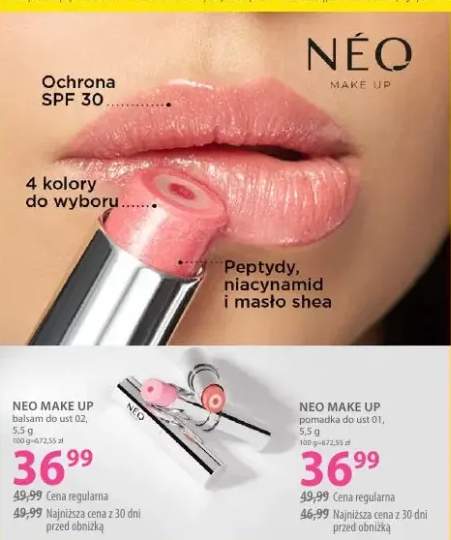 Pomadka do ust 01, różne odcienie