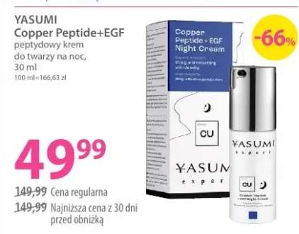 Peptydowy krem do twarzy na noc Copper Peptide+EGF