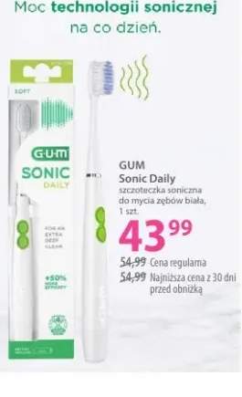 Sonic Daily szczoteczka soniczna zasilana ogniwem biała