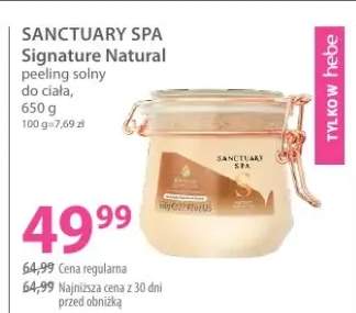 Peeling solny do ciała Signature Natural