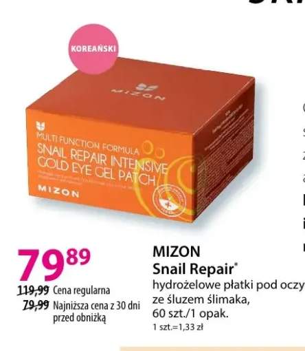 Snail Repair hydrożelowe płatki pod oczy ze śluzem ślimaka