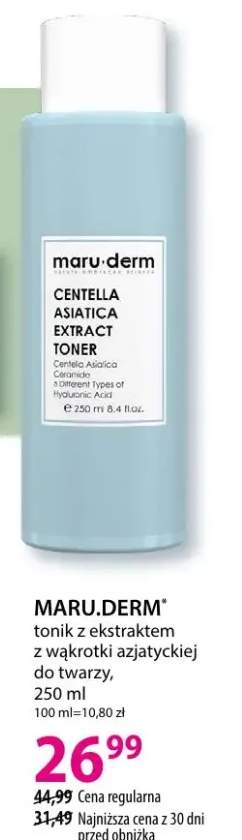 Tonik z ekstraktem z wąkrotki azjatyckiej do twarzy