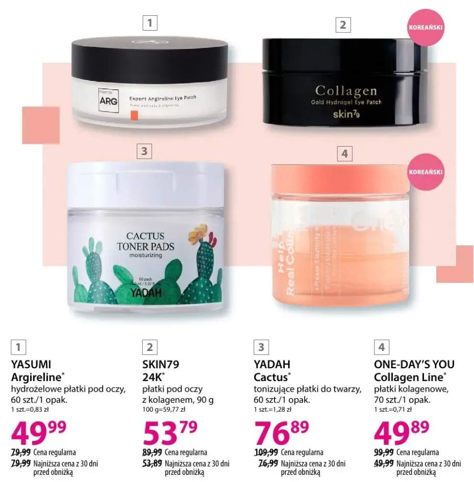 Płatki pod oczy z kolagenem