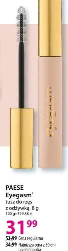 Eyegasm tusz do rzęs z odżywką