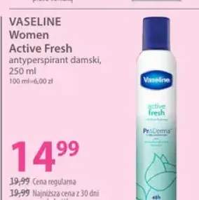 Antyperspirant damski Vaseline Women Active Fresh