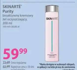 Bioaktywny kremowy żel oczyszczający Skinarté Purity