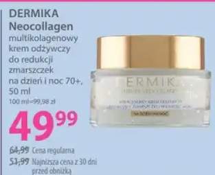 Multikolagenowy krem odżywczy do redukcji zmarszczek na dzień i noc 70+ Dermika Neocollagen