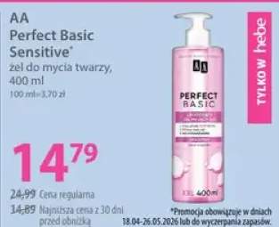 Żel do mycia twarzy AA Perfect Basic Sensitive