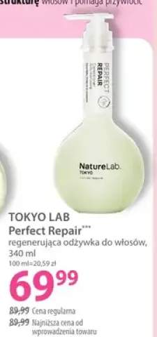 Regenerująca odżywka do włosów Tokyo Lab Perfect Repair NatureLab. Tokyo