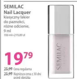 Klasyczny lakier do paznokci Semilac Nail Lacquer