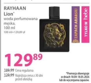 Woda perfumowana męska Rayhaan Lion