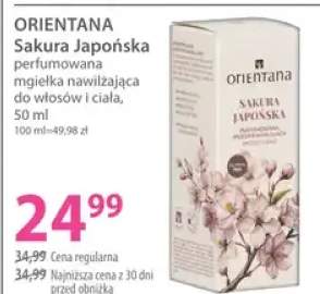 Perfumowana mgiełka nawilżająca do włosów i ciała Orientana Sakura Japońska