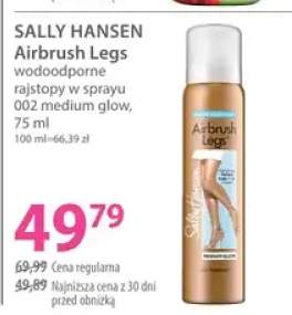 Wodoodporne rajstopy w sprayu 002 medium glow Sally Hansen Airbrush Legs