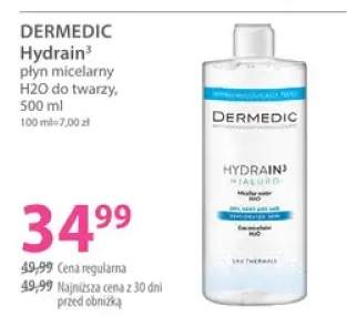 Płyn micelarny H2O do twarzy Dermedic Hydrain3