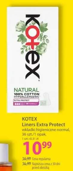 Wkładki higieniczne normal Kotex Liners Extra Protect