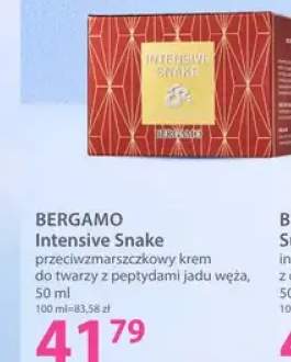 Krem przeciwzmarszczkowy do twarzy z peptydami jadu węża Bergamo Intensive Snake