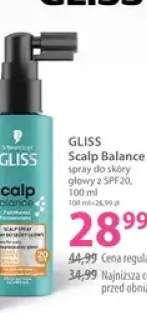 Spray do skóry głowy Gliss Scalp Balance z SPF20
