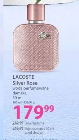 Woda perfumowana damska LACOSTE Silver Rose