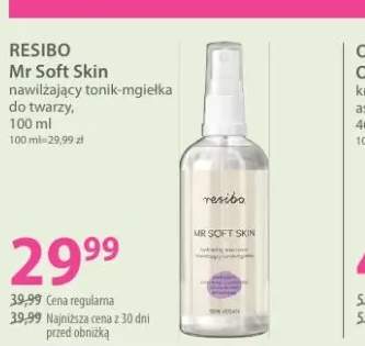 Nawilżający tonik-mgiełka do twarzy RESIBO Mr Soft Skin