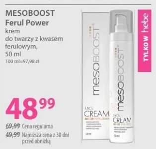 Krem do twarzy z kwasem ferulowym MESOBOOST Ferul Power