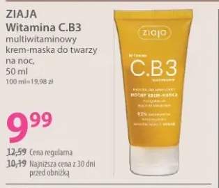 Multiwitaminowy krem-maska do twarzy na noc ZIAJA Witamina C.B3