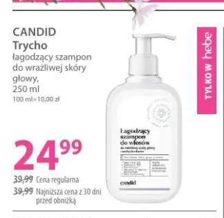 Szampon łagodzący do wrażliwej skóry głowy CANDID Trycho