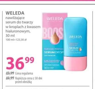 Nawilżające serum do twarzy w kroplach z kwasem hialuronowym WELEDA