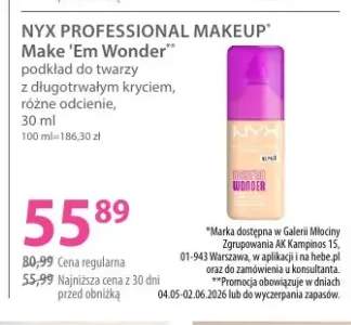 Podkład do twarzy z długotrwałym kryciem NYX PROFESSIONAL MAKEUP Make 'Em Wonder różne odcienie