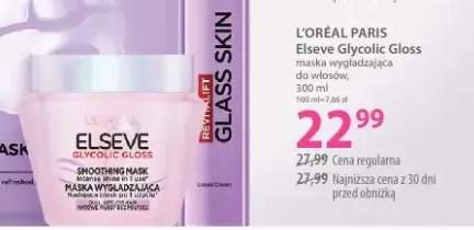 Maska wygładzająca do włosów L'Oréal Paris Elseve Glycolic Gloss