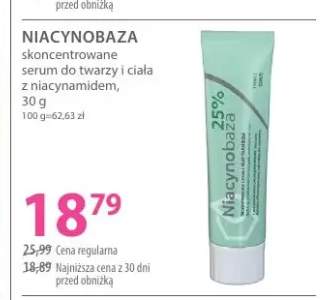 Skoncentrowane serum do twarzy i ciała z niacynamidem Niacynobaza