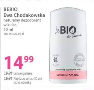 Naturalny dezodorant w kulce BEBIO Ewa Chodakowska