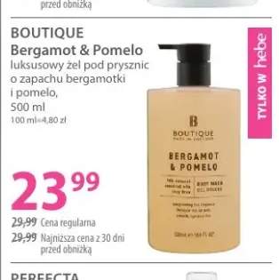 Luksusowy żel pod prysznic o zapachu bergamotki i pomelo BOUTIQUE Bergamot & Pomelo