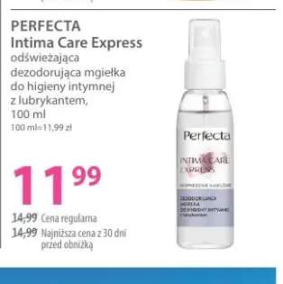 Odświeżająca dezodorująca mgiełka do higieny intymnej z lubrykantem PERFECTA Intima Care Express