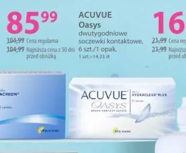 Dwutygodniowe soczewki kontaktowe ACUVUE Oasys