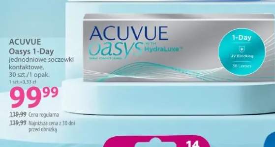 Jednodniowe soczewki kontaktowe ACUVUE Oasys 1-Day