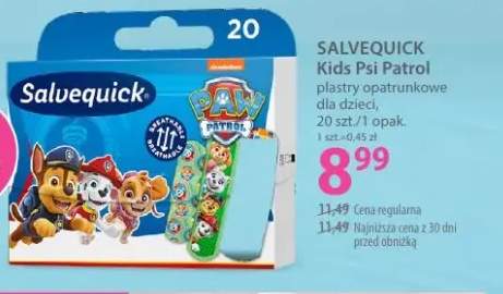 Plastry opatrunkowe dla dzieci SALVEQUICK Kids Psi Patrol